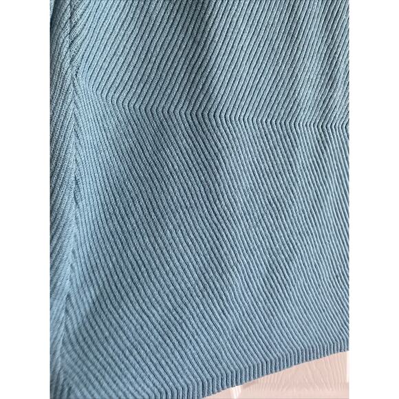J Jill Womens Small Tall Blue Ribbed Sweater‎ - Picture 3 of 8